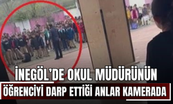 İnegöl’de Okul Müdürünün Öğrenciyi Darp Ettiği Anlar Kamerada