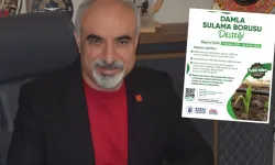 İnegöl’de Şahin'den çiftçilere damla sulama desteği çağrısı