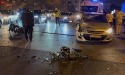 Kayseri’de otomobil ile motosiklet çarpıştı! 1 yaralı