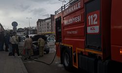 Kırıkkale’de Seyir Halindeki Araçta Motor Yangını