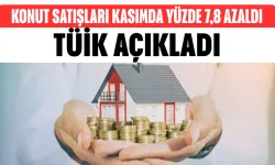 Konut satışları kasımda yüzde 7,8 azaldı: TÜİK açıkladı