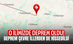 O ilimizde deprem oldu! Deprem çevre illerden de hissedildi