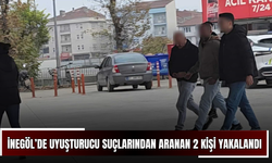 İnegöl’de uyuşturucu suçlarından aranan 2 kişi yakalandı