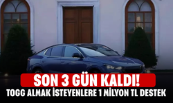 Son 3 gün kaldı! Togg Almak İsteyenlere 1 Milyon TL Destek