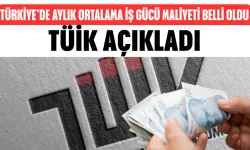 TÜİK açıkladı: Türkiye’de aylık ortalama iş gücü maliyeti belli oldu