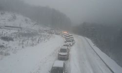 Uludağ'da trafik çilesi, kilometrelerce kuyruk oluştu