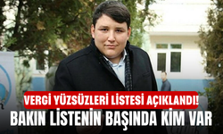 Vergi yüzsüzleri listesi açıklandı! Bakın listenin başında kim var
