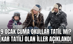9 Ocak Cuma Okullar Tatil mi? Kar Tatili Olan İller Açıklandı!