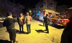 Ankara'da binanın bacasında çıkan yangın kısa sürede söndürüldü