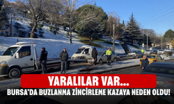 Bursa’da buzlanma zincirleme kazaya neden oldu! Yaralılar var...