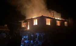 Bursa'da köy evi alevlere teslim oldu!