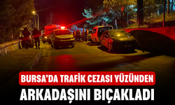 Bursa'da trafik cezası yüzünden arkadaşını bıçakladı