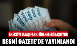 Emekliye maaş farkı ödemeleri başlıyor! Resmi Gazete’de Yayımlandı