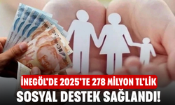 İnegöl’de 2025’te 278 Milyon TL’lik Sosyal Destek Sağlandı!