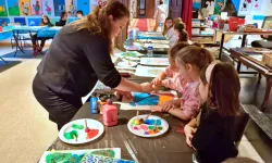 İnegöl'de çocuklar sömestr tatilini sanat atölyeleriyle geçirdi