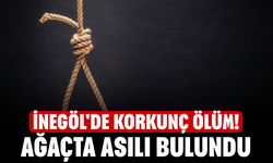 İnegöl'de korkunç ölüm! Ağaçta asılı bulundu