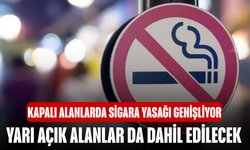 Kapalı alanlarda sigara yasağı genişliyor! Yarı açık alanlar da dahil edilecek