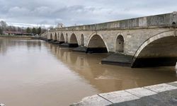 Meriç ve Tunca nehirlerinde su seviyesi yükseldi