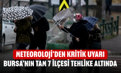 Meteoroloji'den kritik uyarı! Bursa'nın tam 7 ilçesi tehlike altında