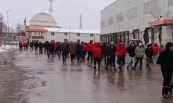 Migros Erzurum deposunda iş bırakma eylemi