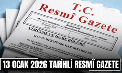 13 Ocak 2026 Tarihli ve 33136 Sayılı Resmî Gazete