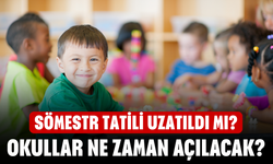 Sömestr Tatili Uzatıldı mı? Okullar 20 Şubata Kadar Tatil mi? Ne zaman açılacak?