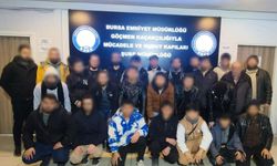 Bursa'da 29 yabancı uyruklu şahıs yakalandı!