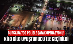 Bursa'da 700 polisle şafak operasyonu! Kilo kilo uyuşturucu ele geçirildi