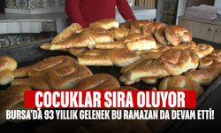 Bursa'da 93 yıllık gelenek bu ramazan da devam etti! Çocuklar sıra oluyor