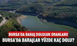 BURSA'DA BARAJ DOLULUK ORANLARI! Bursa'da barajlar yüzde kaç dolu, son durum nedir?
