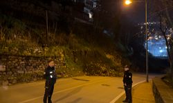 Bursa'da heyelan meydana geldi