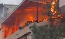 Bursa'da yangında daire alev topuna döndü