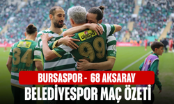 Bursaspor -  68 Aksaray Belediyespor maç özeti