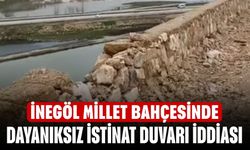 İnegöl Millet Bahçesinde Dayanıksız İstinat Duvarı İddiası