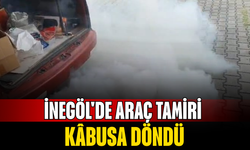 İnegöl'de Araç Tamiri Kâbusa Döndü