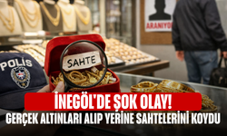 İnegöl'de şok olay! Gerçek altınları alıp yerine sahtelerini koydu