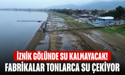 İznik Gölü'nde su kalmayacak! Fabrikalar tonlarca su çekiyor
