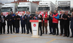 Konya'dan Gazze'ye 15 tır yardım yola çıktı