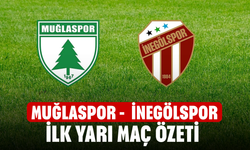 Muğlaspor -  İnegölspor ilk yarı maç özeti