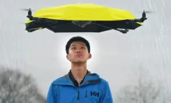 Uçan Şemsiye Gerçek Mi Oldu ? Yağmurda Eller Serbest Yürüme Hayali Artık Daha Yakın!