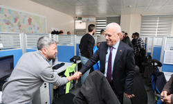 Başkan Bozbey, BUSKİ personeliyle bayramlaştı