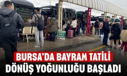 Bursa Terminali’nde bayram dönüşü yoğunluğu başladı
