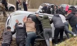 Bursa'da feci kaza! Araç takla attı