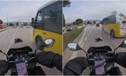 Bursa’da kıl payı kaza kameraya yansıdı