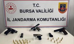 Bursa'da ruhsatsız silahlar ele geçirildi!