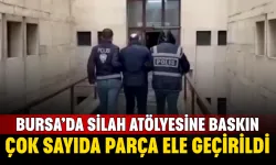 Bursa’da silah atölyesine baskın: Çok sayıda parça ele geçirildi