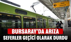 BursaRay’da arıza! Seferler durdu, yolcular raylardan yürüdü