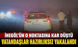 İnegöl-Domaniç Karayolunda Kar Sürprizi