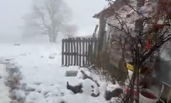 İnegöl Kocakonak Mahallesi’nde Bayram Sabahı Kar Sürprizi