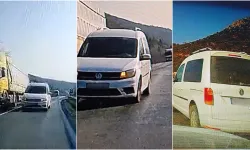 İnegöl-Yenişehir yolunda hatalı sollama kamerada